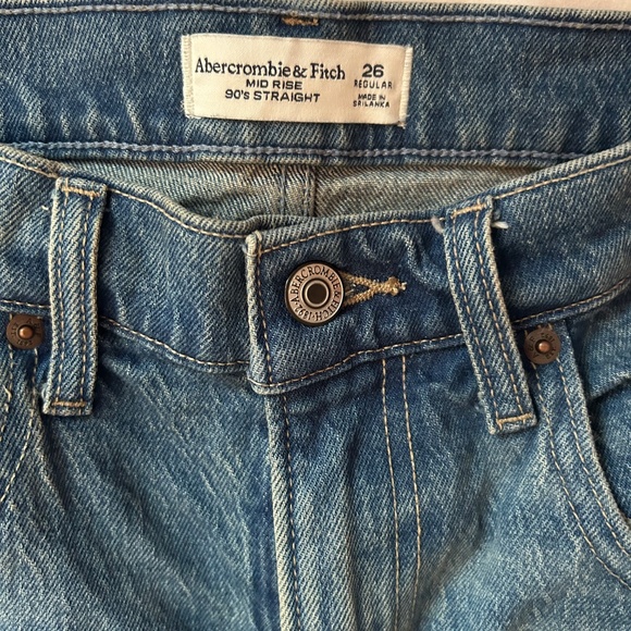 Abercrombie 90s straight leg mid rise jeans - Picture 6 of 6